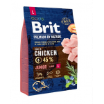 BRIT Premium By Nature Hrana uscata pentru catei de talie mare, de la 1 la 24 luni 3 kg