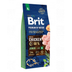 BRIT Premium By Nature Junior Extra Large Hrana uscata pentru catei si juniori de talie foarte mare XL 15 kg