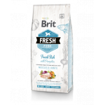 BRIT Fresh Adult Large Hrana uscata caini cu peste si dovleac 2,5 kg
