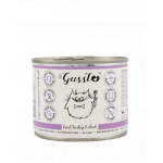 GUSSTO Cat Fresh Turkey &amp; Duck CARNE PROASPĂTĂ DE CURCAN CU RAŢĂ 200 g