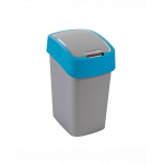 CURVER Cos pentru gunoi &quot;FLIP BIN&quot; 9 L argintiu / albastru