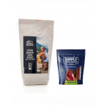 SIMPLY FROM NATURE SET hrana pentru caini coapta la cuptor, cu mistret 1,2 kg + recompense cu mistret 7 buc.