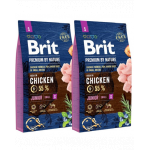 BRIT Premium By Nature Junior Small Hrana uscata pentru cainii junior si femele gestante 16 kg (2 x 8 kg)