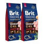 BRIT Premium By Nature Senior Large Extra Large L+XL Hrana uscata pentru caini senior de talie mare si foarte mare, cu pui 30 kg (2 x 15 kg)