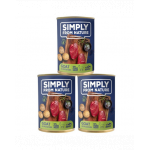 SIMPLY FROM NATURE Hrana umeda pentru caini, carne de capra si cartofi 3 x 400 g