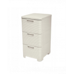 CURVER Bibliotecă cu sertare Regal STYLE crem