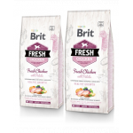BRIT Fresh Puppy Healthy Growth hrana uscata caini juniori, pui si cartofi 24 kg (2 x 12 kg)