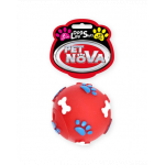 PET NOVA DOG LIFE STYLE Minge din cauciuc pentru caini, rosu, 6cm