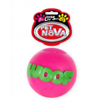 PET NOVA DOG LIFE STYLE Minge WOOF pentru caini,roz, 8cm