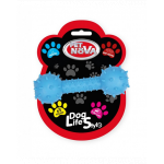 PET NOVA DOG LIFE STYLE Jucarie os cu clopotel pentru caini 14cm, albastru, aroma carne de vita