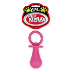 PET NOVA DOG LIFE STYLE Jucarie suzeta pentru caini, roz, aroma de menta, 14cm