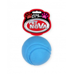 PET NOVA DOG LIFE STYLE Minge de tenis pentru caini, rosie, aroma de vita, 5 cm