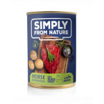 SIMPLY FROM NATURE Hrana umeda pentru caini, carne de cal si cartofi 400 g