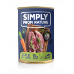 SIMPLY FROM NATURE Hrana umeda pentru caini, cu rata si morcov 400 g