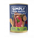 SIMPLY FROM NATURE Hrana umeda pentru caini, carne de vanat si hrisca 400 g
