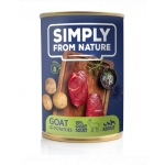 SIMPLY FROM NATURE Hrana umeda pentru caini, carne de capra si cartofi 400 g