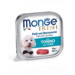 MONGE Fresh hrană umedă pentru câini sub formă de pate, cu ton 100 g