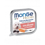 MONGE Fresh hrană umedă pentru câini sub formă de pate, cu somon 100 g