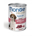 MONGE Fresh Dog hrană umedă pentru câini, cu vițel 400g