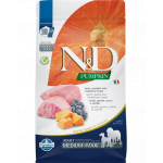 FARMINA N&amp;D Hrana pentru caini adulti talie medie sau mare, cu dovleac, miel si afine 2,5 kg