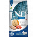 FARMINA N&amp;D Ocean - Hrană pentru câini adulți de talie mică - somon, cod și pepene galben - 7 kg