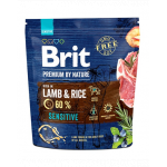 BRIT Premium By Nature Sensitive Lamb hrana uscata caini adulti cu tract digestiv sensibil, cu miel 1 kg