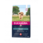 EUKANUBA Dog Base Adult Small &amp; Medium Breeds Salmon &amp; Barley hrana uscata caini adulti talie mica/medie, cu somon si orz 2.5 kg