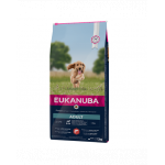 EUKANUBA Dog Base Adult Small &amp; Medium Breeds Salmon &amp; Barley hrana uscata caini adulti talie mica/medie, cu somon si orz 12 kg