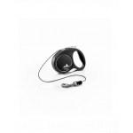 FLEXI Black Design lesa automata cu sir pentru caini, negru, marimea XS, 3 m