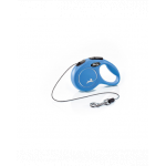 FLEXI New Classic lesa automata cu sir pentru caini, albastru, marimea XS, 3 m