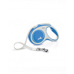 FLEXI New Comfort lesa automata cu banda pentru caini, albastru, marimea M, 5 m