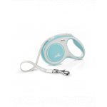 FLEXI New Comfort lesa automata cu banda pentru caini, albastru deschis, marimea M, 5 m