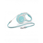 FLEXI New Comfort lesa automata cu banda pentru caini, albastru deschis, marimea XS, 3 m