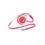 FLEXI New Comfort lesa automata pentru caini, rosu, marimea S, 8 m