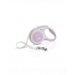 FLEXI New Comfort lesa automata cu banda pentru caini, roze, marimea S, 5 m