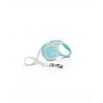 FLEXI New Comfort lesa automata cu banda pentru caini, albastru deschis, marimea XS, 3 m
