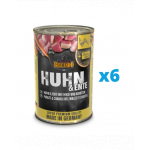 BELCANDO Super Premium hrana umeda pentru caini, pui si rata cu mei si morcovi 6x400 g