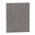 Agenda Ego Premier, A4, Nedatata, 192 File, Gri, Spirala, 70 g/m²