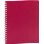 Agenda Ego Premier, A4, Nedatata, 192 File, Rosie, Spirala, 70 g/m²