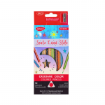 Set 12 Creioane Colorate Daco Soare,Luna,Stele, Diametru Mina 3 mm