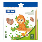 Set 24 Creioane Colorate Milan, Corp Hexagonal