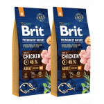 BRIT Premium By Nature Adult Medium M hrana caini adulti de talie medie 30 kg (2 x 15 kg)
