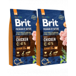 BRIT Premium By Nature Senior Small Medium S+M hrana uscata pentru caini seniori (7+) talie mica/medie 16 kg (2 x 8 kg)