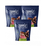 SIMPLY FROM NATURE Carnaciori recompense pentru caini, cu vita 3 x 200 g