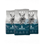 ARISTOCAT Bentonite Plus Nisip pentru litiera pisicilor, din bentonita 15 L (3 x 5 L)