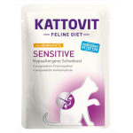 KATTOVIT Feline Diet Sensitive hrana umeda dietetica pentru pisici cu alergii alimentare, pui si curcan 85 g