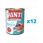 RINTI Kennerfleisch Sea Fish hrana umeda caini 12 x 800 g, cu peste marin