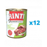 RINTI Kennerfleisch Wild boar hrana umeda 12 x 800 g cu mistret