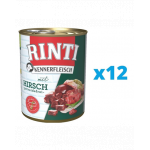 RINTI Kennerfleisch Venison hrana umeda caini adulti 12 x 800 g, cu vanat