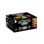 CRAVE Dog Dose Mixed Multipack Hrana umeda pentru caini adulti, mix de carne 6x400 g